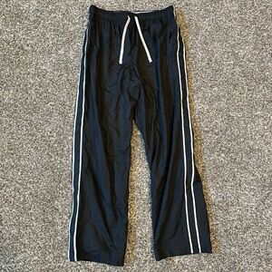 STARTER Black Sweatpants with White Stripes
